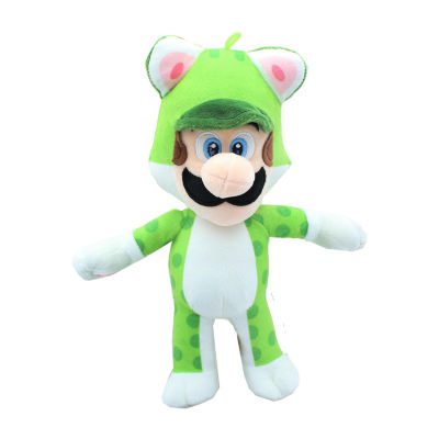 Super Mario 12 Inch Plush Neko Cat Luigi