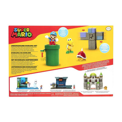 Super Mario 2.5 Inch Figure Underground Diorama Toy Playset