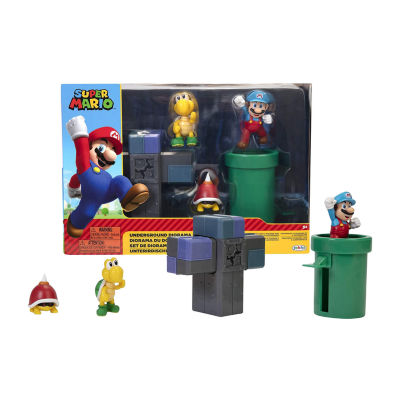 Super Mario 2.5 Inch Figure Underground Diorama Toy Playset