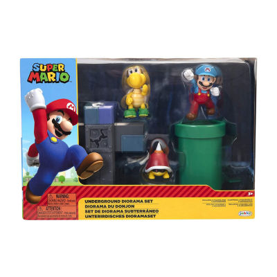 Super Mario 2.5 Inch Figure Underground Diorama Toy Playset