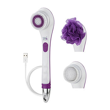 Electric Bath Brush USB Rechargeable Body Scrubber Multifunction