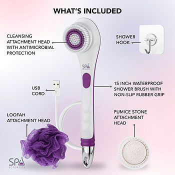 Spa Sciences Nera- 3-in-1 Shower Body Brush with USB