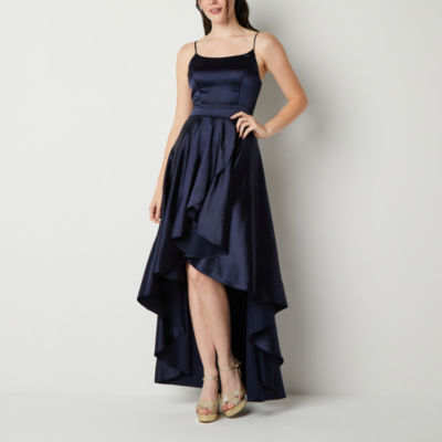 Speechless Sleeveless High-Low A-Line Dress Juniors, Color: Navy - JCPenney