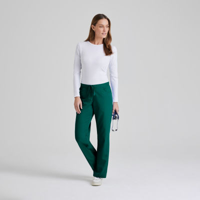 Grey's Anatomy™ by Barco Classic 4232 Riley 5-Pocket Mid-Rise Flared Leg Womens Plus Tall Moisture Wicking Scrub Pants