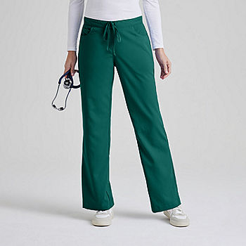 Greys Anatomy Classic Kira 5-Pocket Womens Plus Tall Moisture Wicking Scrub  Pants