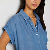 jcpenney womens denim shirt