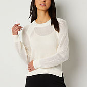 Long Sleeve Nordic Stripe Eyelash Pullover