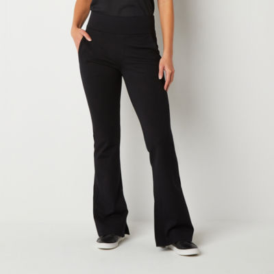 Stylus Womens High Rise Bootcut Pull-On Pants