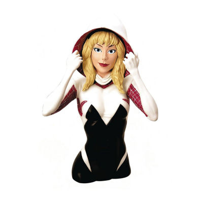 Marvel Spider-Gwen Unmasked Previews Exclusive Bust Bank