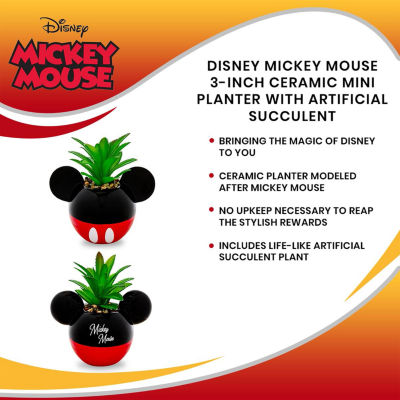 Disney Collection Mickey Mouse Mini Planter Ceramic Planter