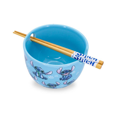 Disney Collection Lilo & Stitch 20 Oz Bowl With Chopsticks 3-pc. Decorative Bowl