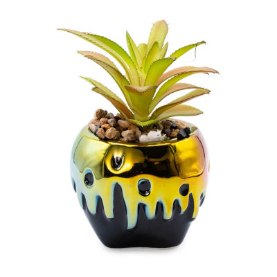 Disney Collection Poison Apple Mini Ceramic Planter