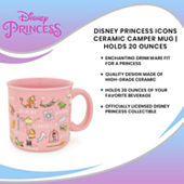 Disney Princess Icons Ceramic Camper Mug | Holds 20 Ounces