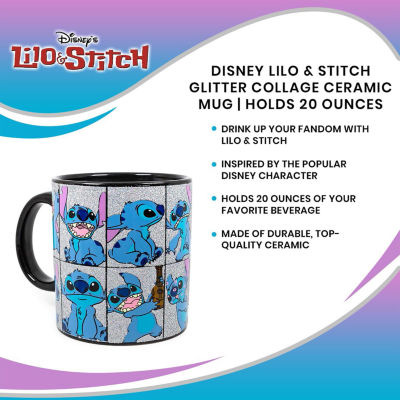 Disney Collection 20 Oz Ceramic Lilo & Stitch Coffee Mug