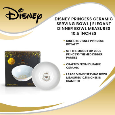 Disney Collection Princess 10.5 Inch Serving Bowl Decorative Bowl