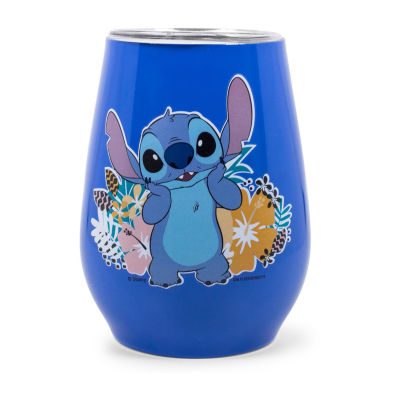 Disney Collection 10 Oz Tumbler With Lid Lilo & Stitch Tumbler Glass