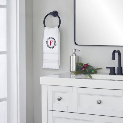 Skl Home Wreath Monogram Letter A 2-pc. Hand Towel