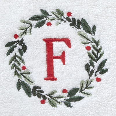 Skl Home Wreath Monogram Letter A 2-pc. Hand Towel