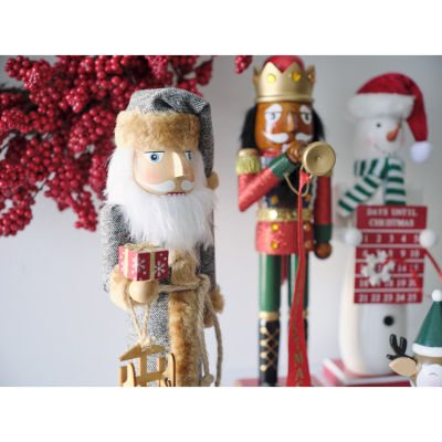 North Pole Trading Co. 7in Santa Christmas Nutcracker