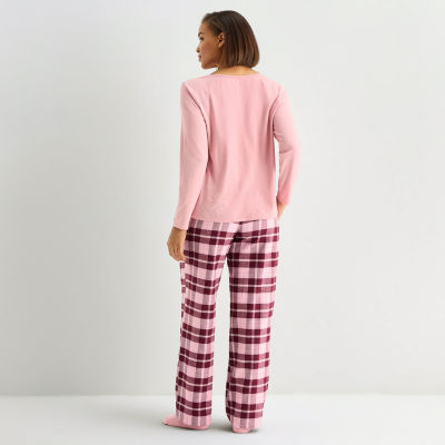Liz Claiborne Womens Long Sleeve 4-pc. Pajama Sets