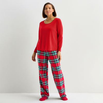Liz Claiborne Womens Long Sleeve 4-pc. Pajama Sets