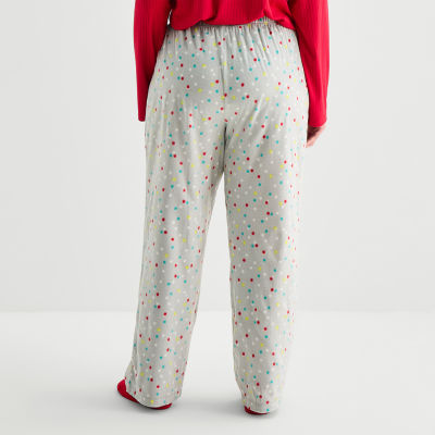 Sleep Chic Womens Fleece Pajama Pants With Sock