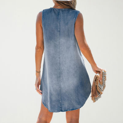 CUPSHE Womens Petite Sleeveless A-Line Dress