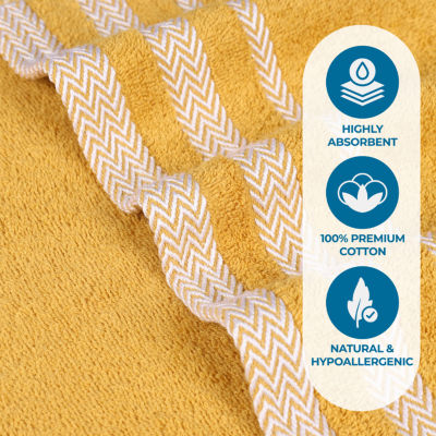 SUPERIOR® Hays Collection | 100% Cotton 8-pc. Quick Dry Solid Bath Towel Set