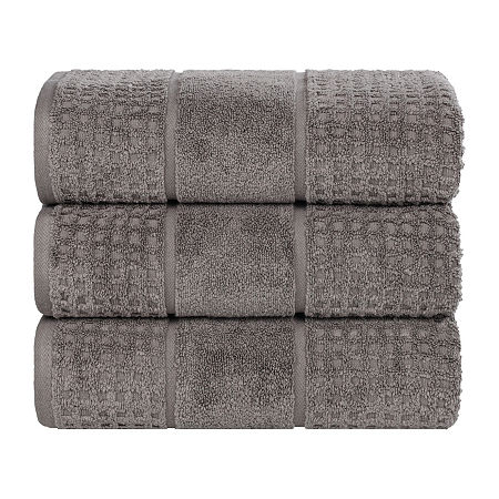 Superior Napa Collection | 100% Cotton 3-pc. Quick Dry Bath Towel In Black