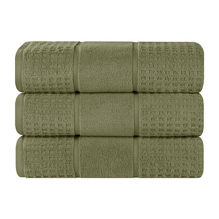 Superior Napa Collection | 100% Cotton 3-pc. Quick Dry Bath Towel In Green