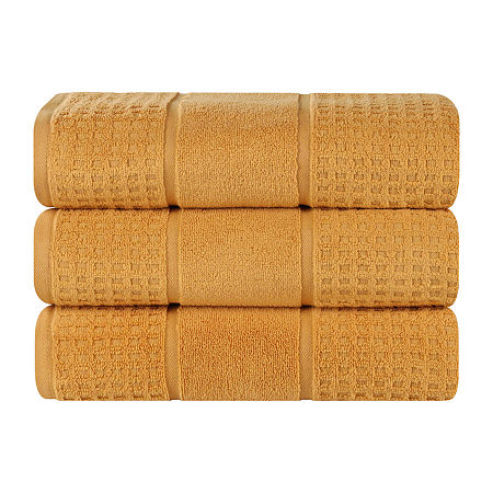 Superior Napa Collection | 100% Cotton 3-pc. Quick Dry Bath Towel In Yellow