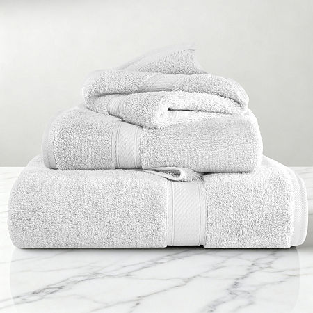 Superior Madison Collection | 100% Egyptian Cotton 3-pc. Quick Dry Solid Bath Towel Set In White