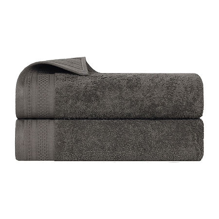 Superior Honeycomb Collection | 100% Combed Cotton 2-pc. Bath Sheet In Gray