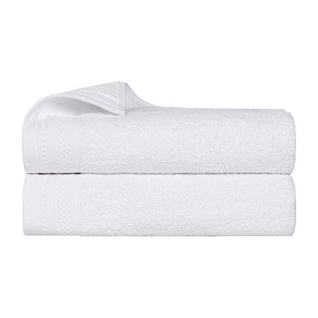 Superior Honeycomb Collection | 100% Combed Cotton 2-pc. Bath Sheet In White