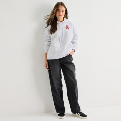 Forever 21 Juniors Womens Hooded Long Sleeve Pullover Sweater