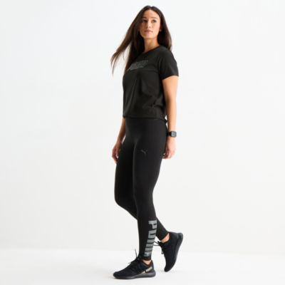 PUMA Womens Mid Rise Knit 28" Active Full Length Leggings