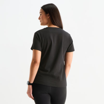 PUMA Womens Crew Neck Short Sleeve Active T-Shirt