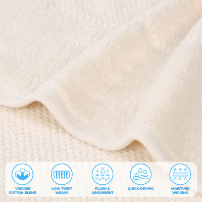 SUPERIOR® Mile Collection | 80% Cotton 20% Viscose 12-pc. Quick Dry Washcloth