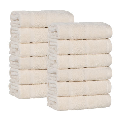 SUPERIOR® Mile Collection | 80% Cotton 20% Viscose 12-pc. Quick Dry Washcloth