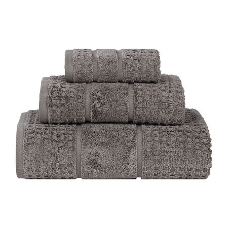 Superior Napa Collection | 100% Cotton 3-pc. Quick Dry Solid Bath Towel Set In Black