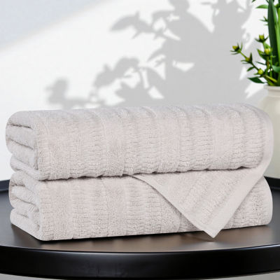 SUPERIOR® Mika Collection | 80% Cotton 20% Viscose 2-pc. Quick Dry Bath Towel