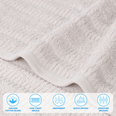 SUPERIOR® Mika Collection | 80% Cotton 20% Viscose 2-pc. Quick Dry Bath Towel