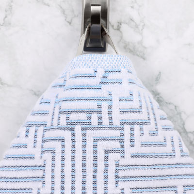 SUPERIOR® Jasper Collection | 100% Cotton 6-pc. Geometric Hand Towel