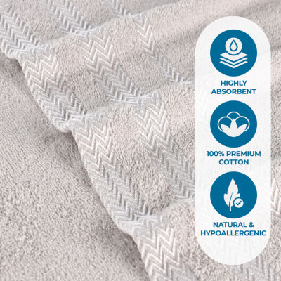 SUPERIOR® Hays Collection | 100% Cotton 3-pc. Quick Dry Solid Bath Towel Set