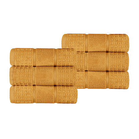 Superior Napa Collection | 100% Cotton 6-pc. Solid Hand Towel In Yellow