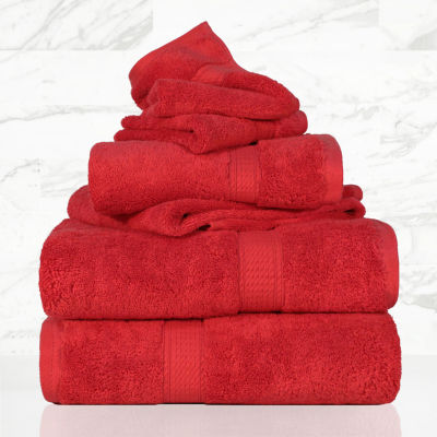 SUPERIOR® Madison Collection | Plush Egyptian Cotton 6-pc. Quick Dry Solid Bath Towel Set
