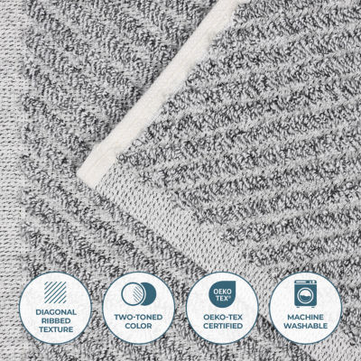 SUPERIOR® Amlia Collection | 80% Cotton 20% Viscose 6-pc. Quick Dry Solid Bath Towel Set