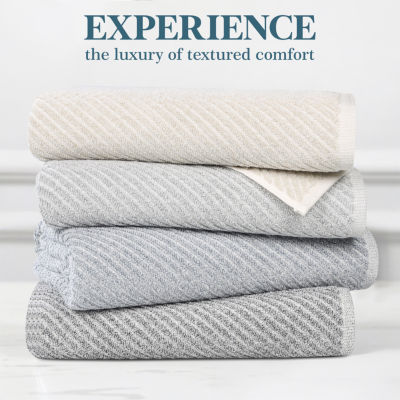 SUPERIOR® Amlia Collection | 80% Cotton 20% Viscose 6-pc. Quick Dry Solid Bath Towel Set
