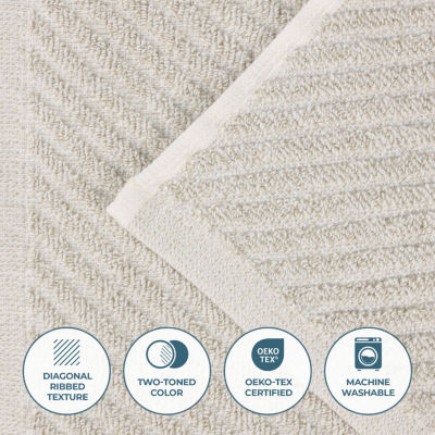 SUPERIOR® Amlia Collection | 80% Cotton 20% Viscose 6-pc. Solid Hand Towel