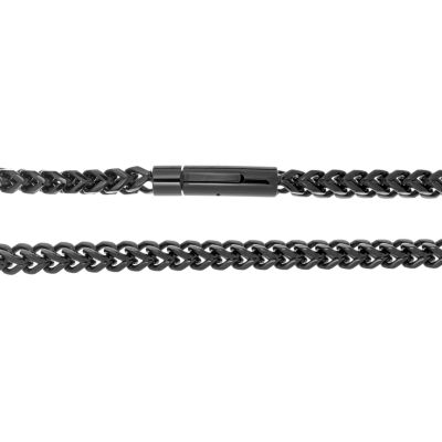 Mens Stainless Steel Inch Wheat Chain Necklace